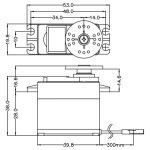 HS-5585MH 19.8mm, Corel ess, Hochspannung, Metall getriebe antrieb (7.4V)
